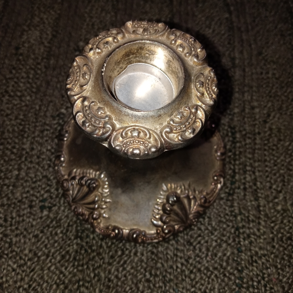 Godinger Vintage Silver Plated Candle Holder